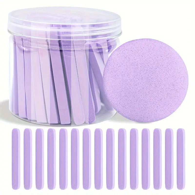 Kosmetické houbičky na čištění pleti a odstranění make-upu. Měkké, savé, vhodné pro exfoliaci a hloubkové čištění pleti. Sada 60 ks. Head Spa