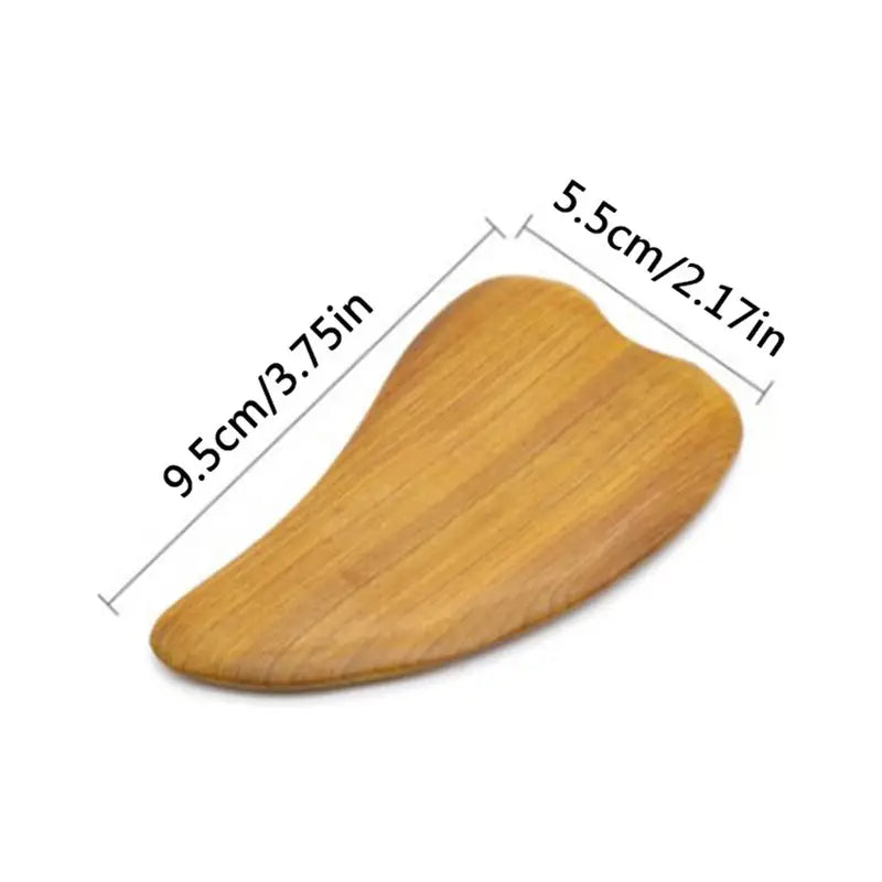 Dřevěný masážní nástroj Gua Sha