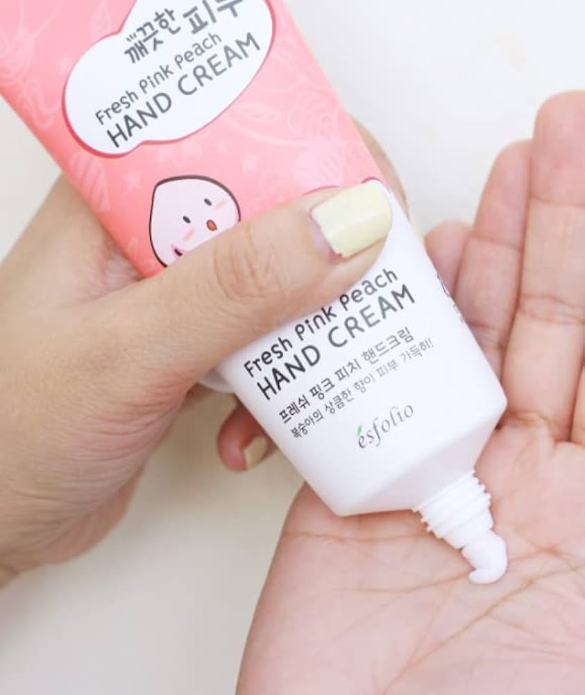 esfolio - Pure Skin hand cream with fresh pink peach scent 100 ml