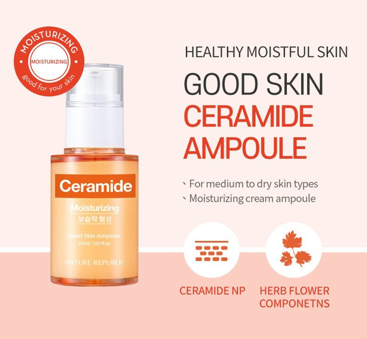 NATURE REPUBLIC - Good Skin Ampoule Ceramide Moisturizing - Ceramide - Hydration