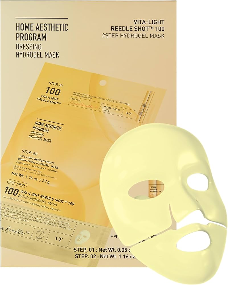 VT Vita-Light Reedle Shot 100 2Step Hydrogel Mask – Sada 10 ks rozjasňujících hydrogelových masek