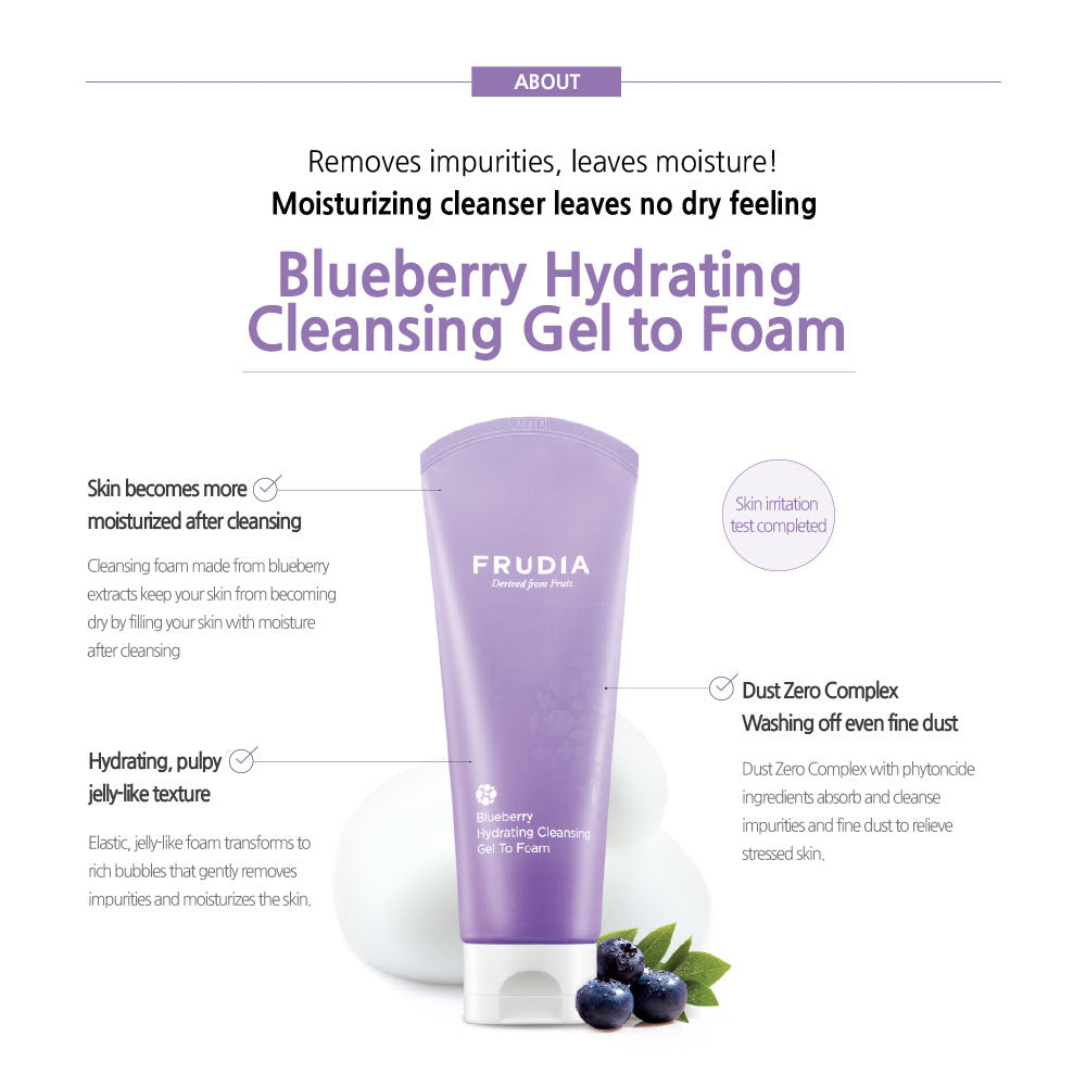 FRUDIA - Hydrating cleansing gel with blueberries - 145g