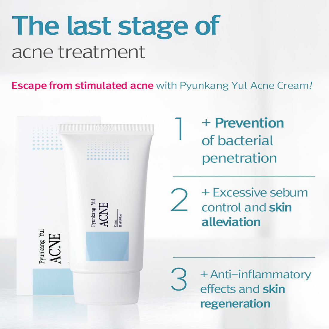 Pyunkang Yul - Acne Cream 50ml - Cream against acne