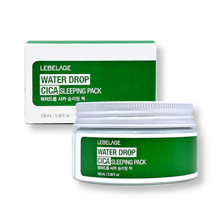 LEBELAGE Water Drop Cica Sleeping Pack 100 ml – Zklidňující noční maska s Cica