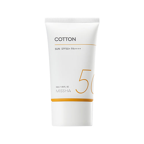 MISSHA - All Around Safe Block Cotton Sun SPF50+ PA++++ 50ml - Ochranný opalovací krém pro citlivou pleť 50ml