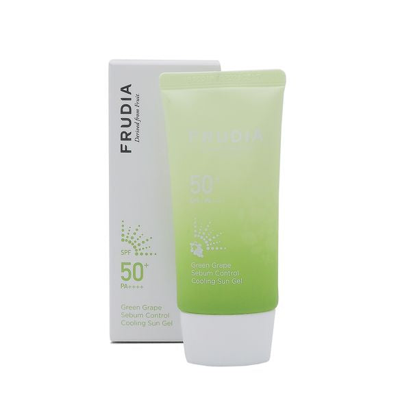 FRUDIA - Green Grape Sebum Control Sun Gel  50 ml - opalovací gel pro mastnou a smíšenou pleť - 50g