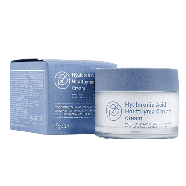 esfolio Hyaluronic Acid Houttuynia Cordata Cream 50 g – Hydratační krém s Houttuynia Cordata