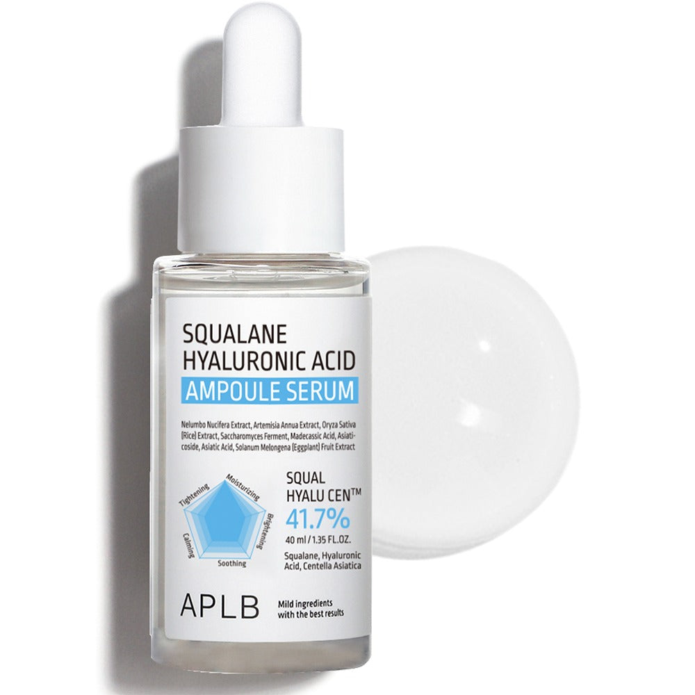 APLB Squalane Hyaluronic Acid Ampoule Serum: intenzivní hydratační sérum se skvalanem a kyselinou hyaluronovou. Korejská kosmetika v Praze a celé České republice