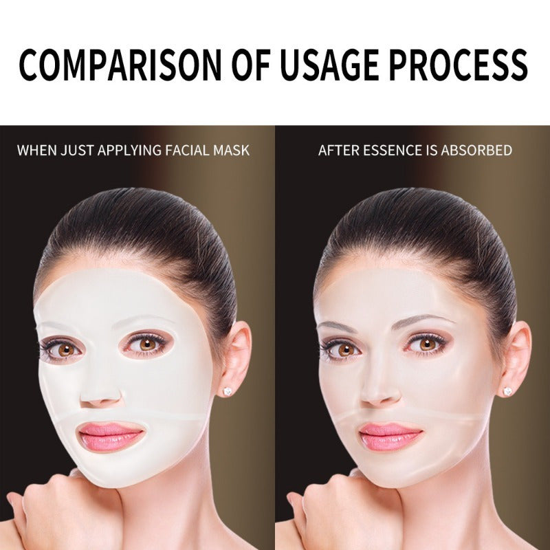 Unisex Collagen Hydrogel Face Mask for Adults - Hypoallergenic, Dye-Free and Fragrance-Free for All Skin Types - Deep Hydration and Wrinkle Reduction with Hydrating Effect