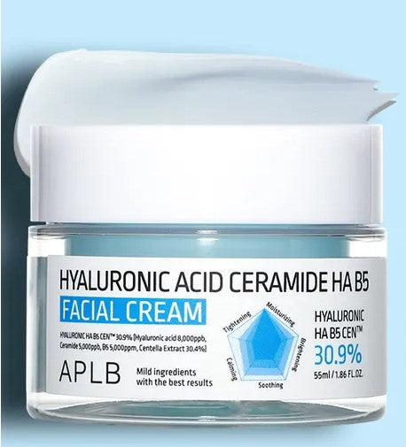 APLB - Skin cream with hyaluronic acid, ceramides and vitamin B5 - 55g
