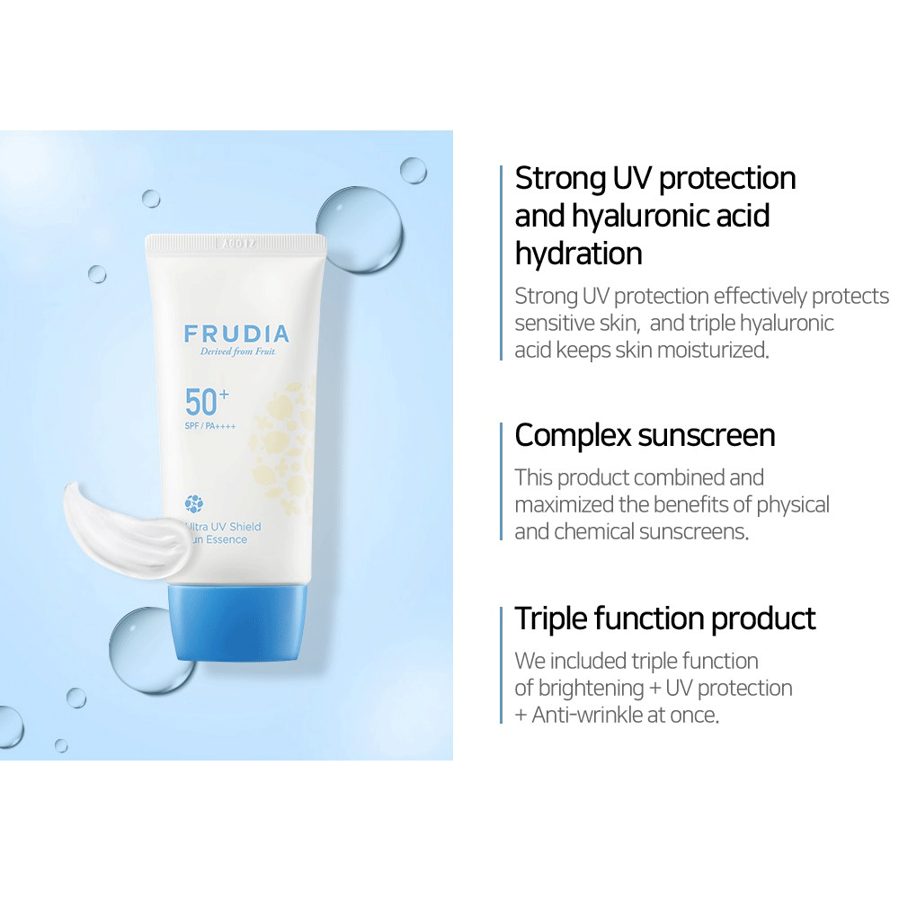 FRUDIA - Ultra UV Shield Sun Essence [50g] - Ultra UV ochranná esence [50g]