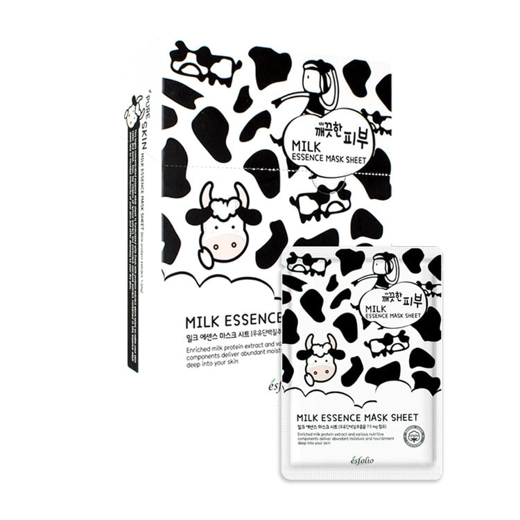 esfolio - Set of face masks with milk essence 10 pieces [25ml x 10pcs]