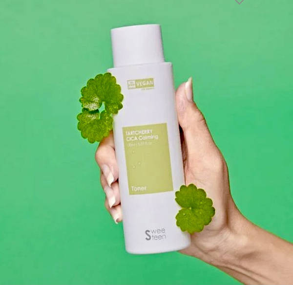 Sweeteen - Tartscherry Cica Calming Toner 150ml - Soothing toner with cherry extract and Cica 150ml