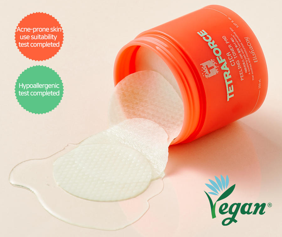 ElishaCoy - Tetraforce Cica Peeling Toner Pad 60 pads - Tetraforce Cica Peeling Toner Pads 60 pcs