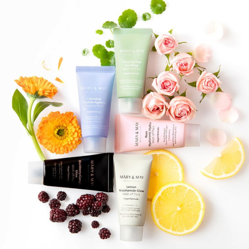 Mary&amp;May - Mini gift set with vegan rinse-off masks [5 pieces]