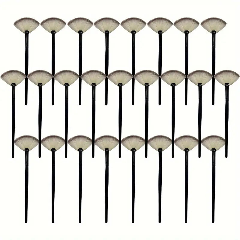 Vějířovitý štětec na nanášení pleťových masek – 25 ks