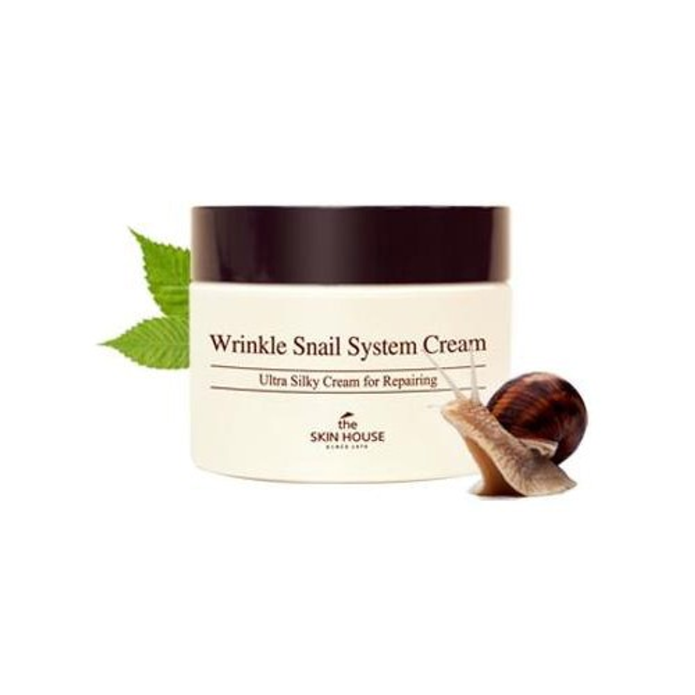 The SKIN HOUSE - Wrinkle Snail System Cream [50ml] - Anti-wrinkle cream with snail extract [50ml]