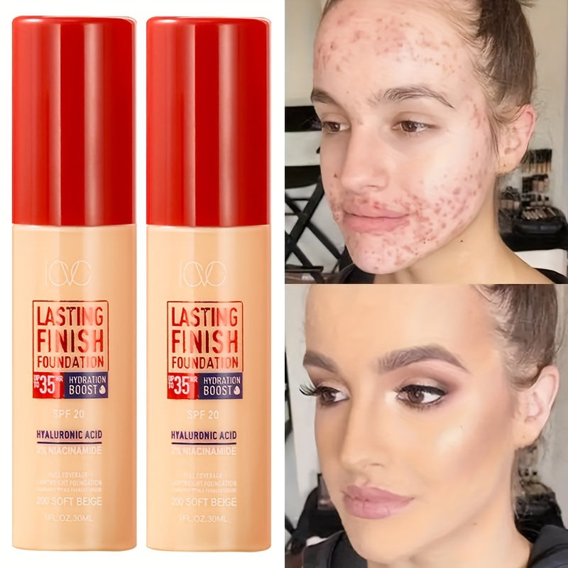 Full Coverage Liquid Concealer Makeup - Long-lasting, covers dark circles, acne and imperfections, waterproof, non-creasing, suitable for all skin types, natural finish, creamy texture, medium coverage, brown shade, makeup essential 