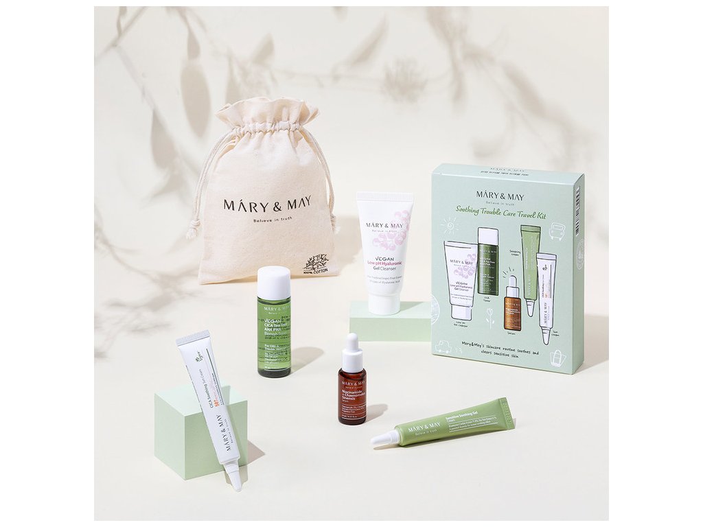 Mary&amp;May - Sensitive Skin Care Travel Set [6 Pieces]