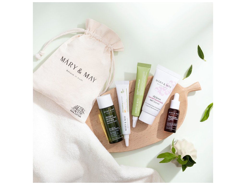 Mary&amp;May - Sensitive Skin Care Travel Set [6 Pieces]