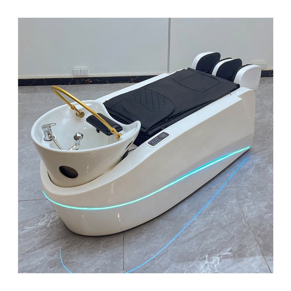 Moderní multifunkční SPA lehátko (head spa lehátko, head spa bed, shampoo bed) s keramickým mycím umyvadlem, LED osvětlením a funkcemi masáže, ohřevu a parní terapie. Oficiální záruka, servisní centrum v Praze, expresní opravy do 24 hodin. Mercuris