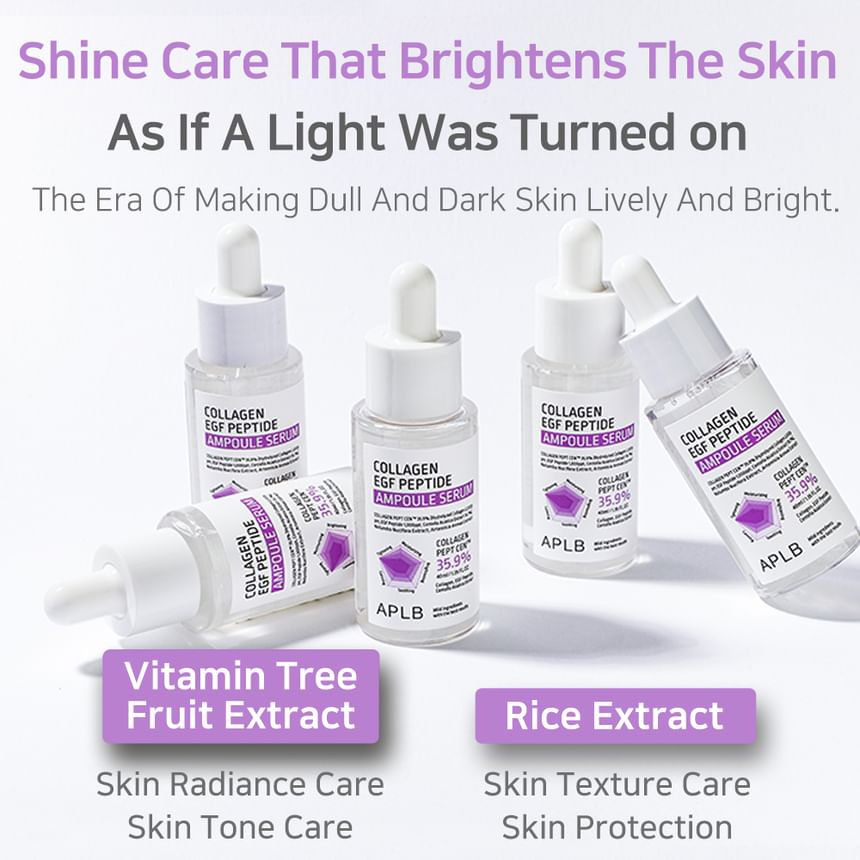 APLB - Collagen EGF Peptide Ampoule Serum 40ml - Ampoule serum with collagen, EGF and peptides 40ml