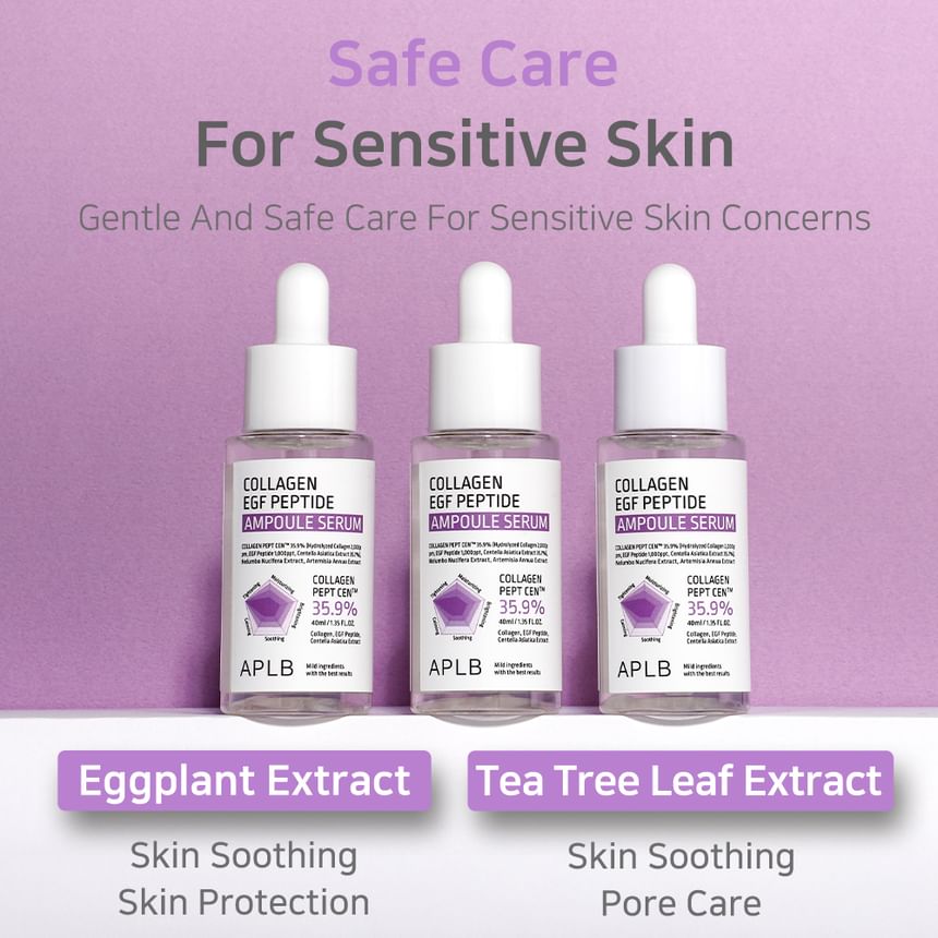 APLB - Collagen EGF Peptide Ampoule Serum 40ml - Ampoule serum with collagen, EGF and peptides 40ml