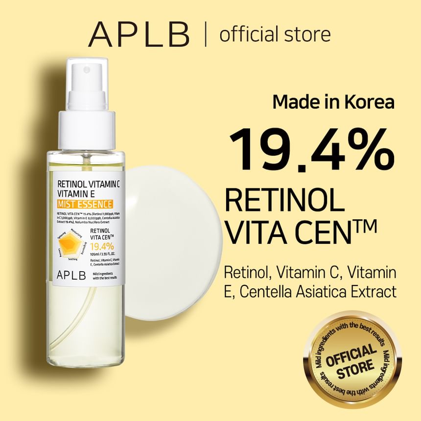 APLB - Retinol Vitamin C Vitamin E Mist Essence 105ml - Retinol, vitamin C and E in mist essence 105ml