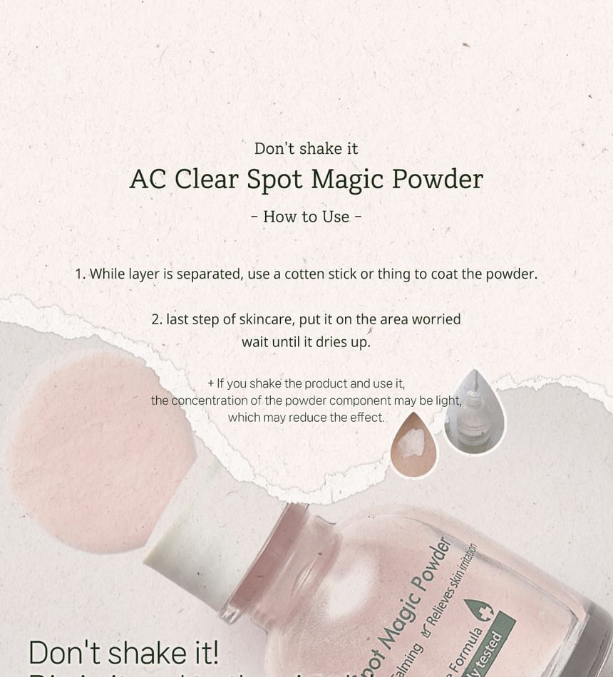 THE PLANT BASE - AC Clear Spot Magic Powder [20ml] - AC Clear Spot Magic Powder [20ml]