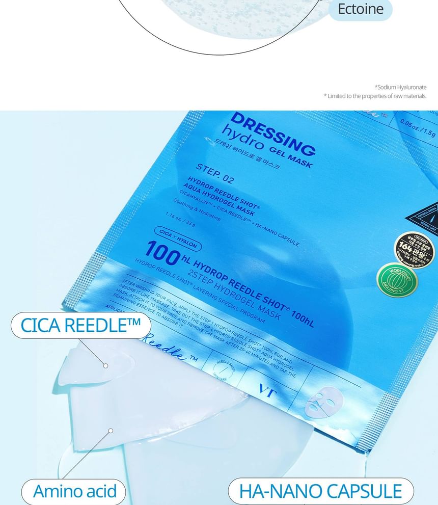 VT - Two-phase mask enriched with Reedle Shot 100 microneedles - 1.5g+33g