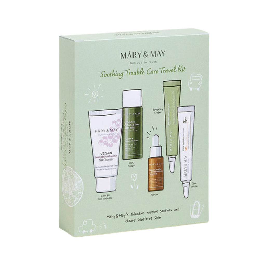 Mary&amp;May - Sensitive Skin Care Travel Set [6 Pieces]