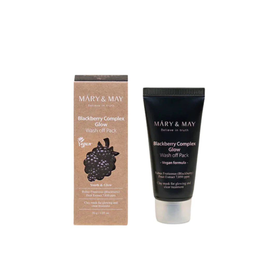 Mary&amp;May - Mini Treatment Mask with Blackcurrant Complex for Skin Brightening [30 g]