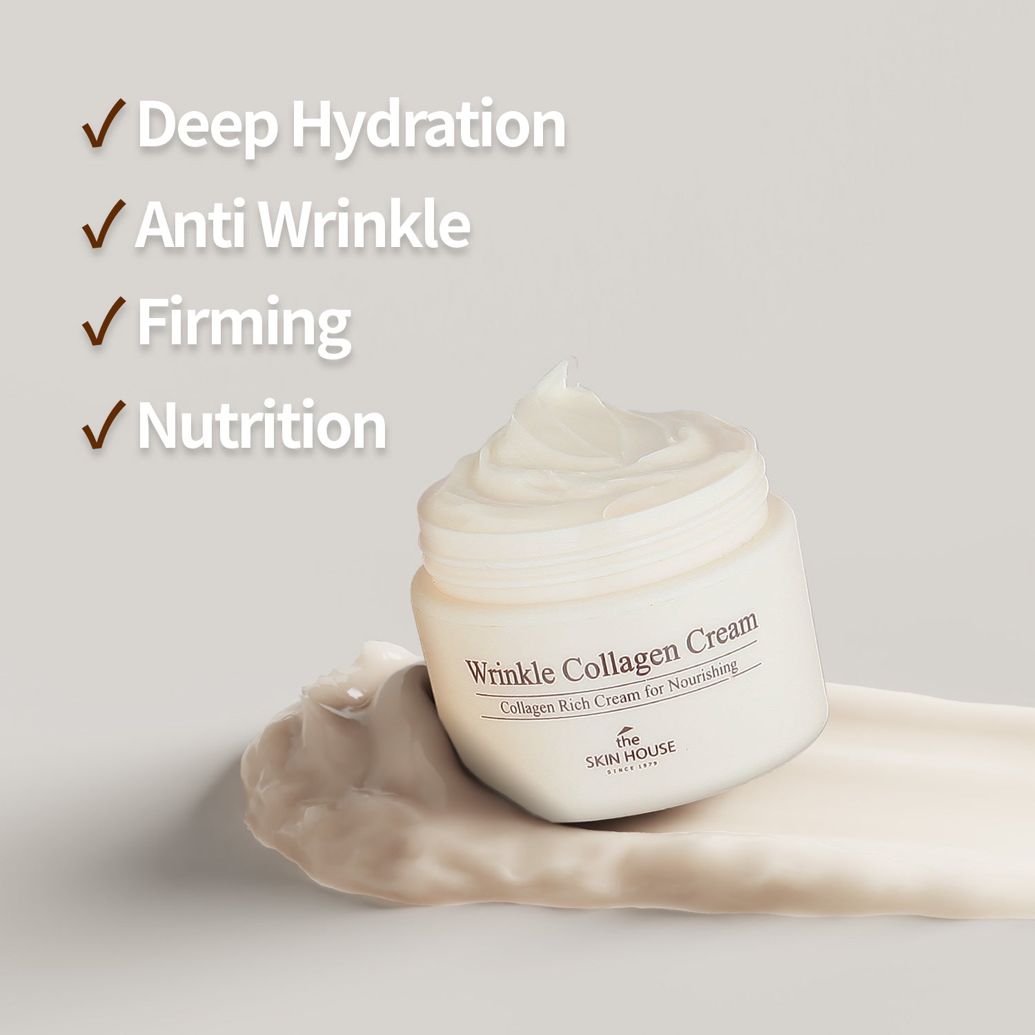 The SKIN HOUSE - Wrinkle Collagen Cream [50ml] - Collagen anti-wrinkle cream [50ml]