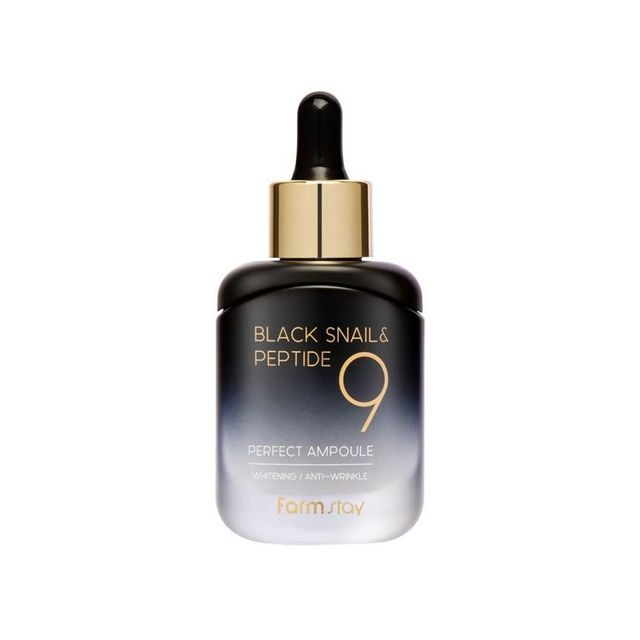 Farm Stay - Black Snail &amp; Peptide9 Perfect Ampoule [35ml] - Ampoule with black snail and Peptide9 [35ml]