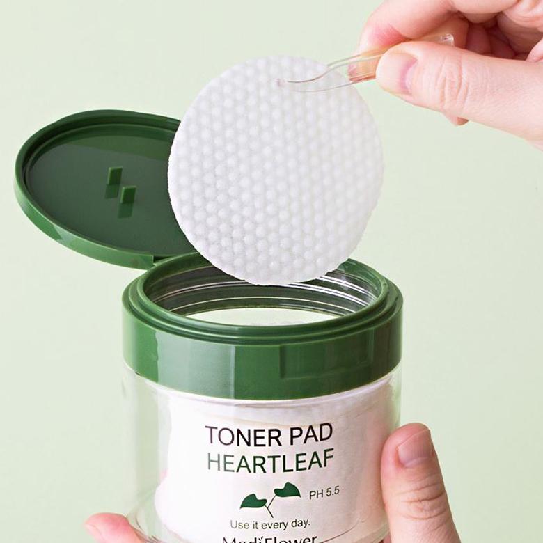 MediFlower - Aloevera Fresh Soothing Toner Pad 60 pads - Soothing toner pads with aloe vera 60 pcs