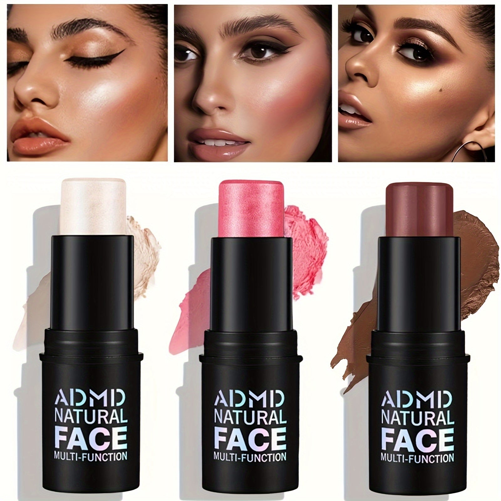 Versatile Highlighter &amp; Contour Stick - Waterproof, full coverage cream concealer for all skin tones - Versatile Highlighter &amp; Contour Stick