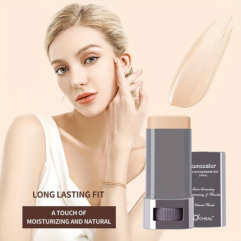 Double-sided contouring and concealer stick, natural finish, gel texture, suitable for all skin types, buildable coverage effect, multiple shades, non-greasy, waterproof and long-lasting