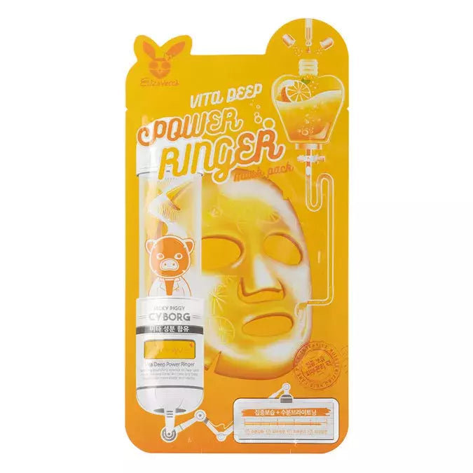 Elizavecca - Vita Deep Power Ringer Mask - Sheet mask with vitamins - 23 ml