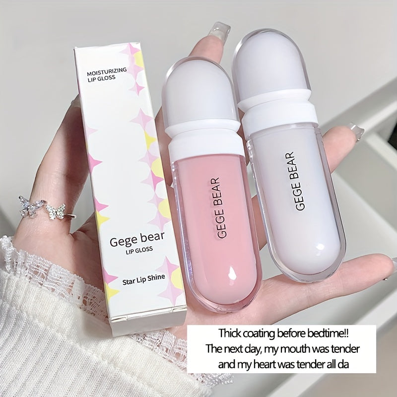 Hydrating and moisturizing lip oil, shiny and fresh lip gloss, moisturizing lip care for everyday makeup - cosmetics for women and girls