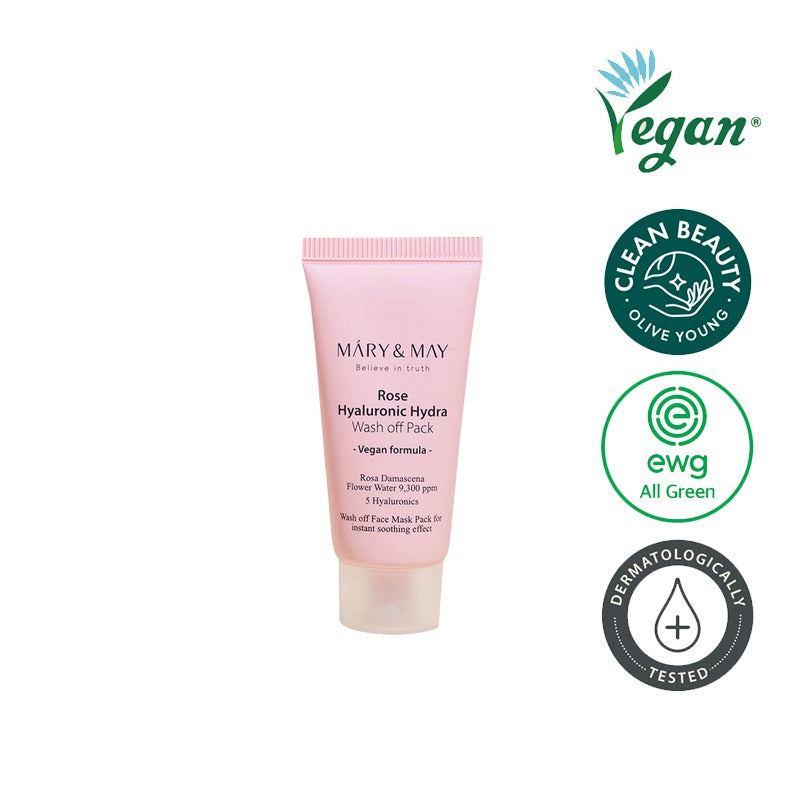 Mary&amp;May - Pink Hydrating Mask with Hyaluronic Acid Mini [30 g]