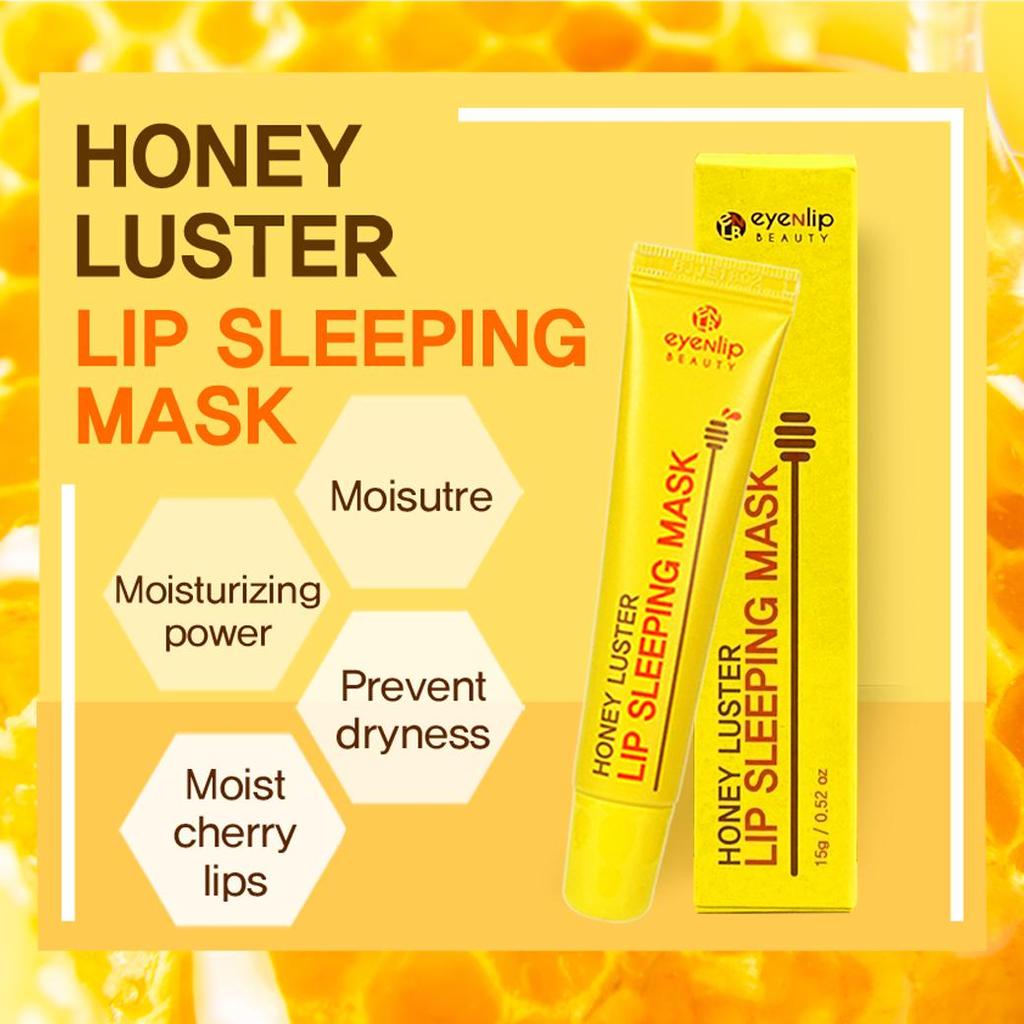 eyeNlip - Luster Lip Sleeping Mask [Honey] - Overnight lip mask with honey