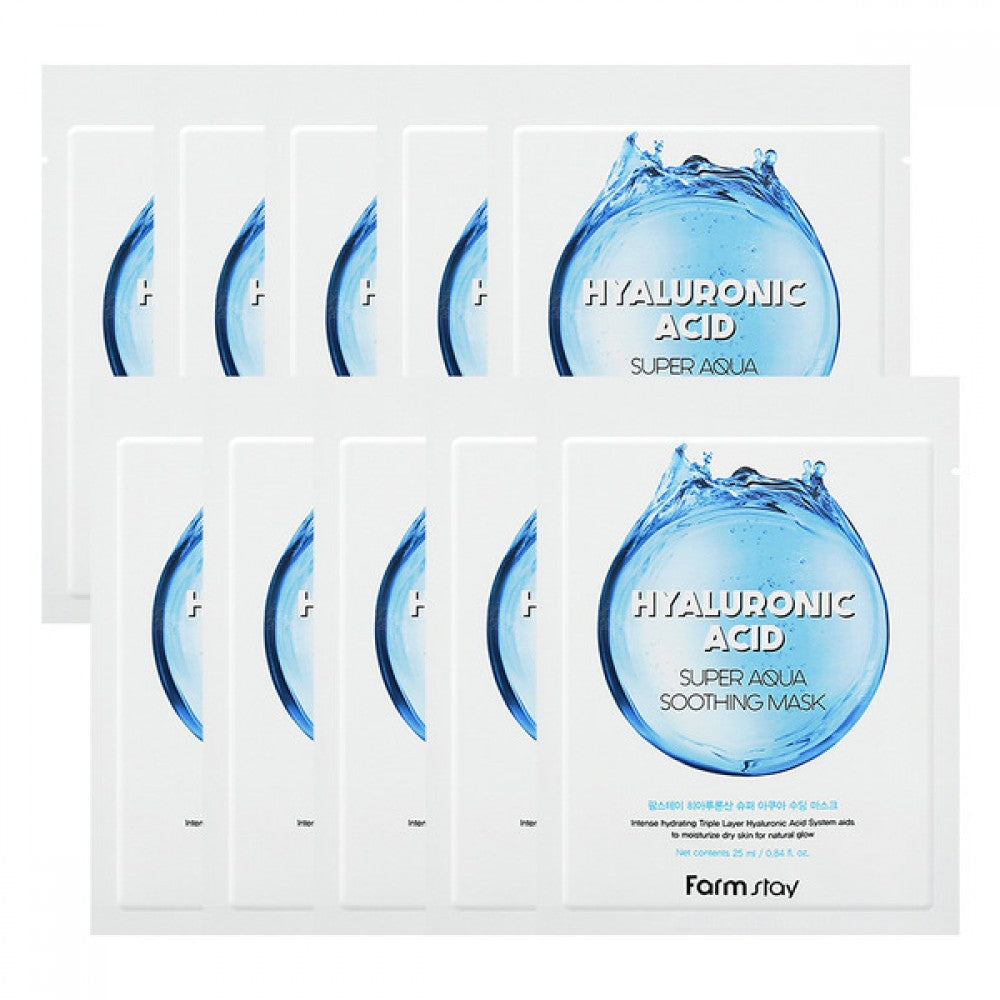 Farm Stay - Hyaluronic Acid Super Aqua Soothing Mask Set