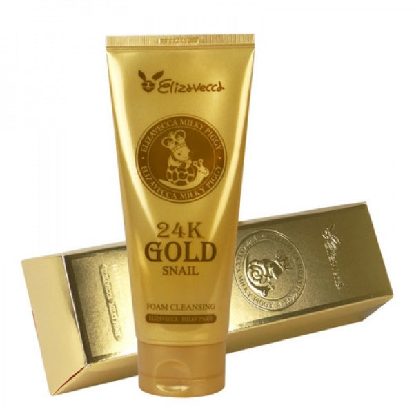 Elizavecca - Facial Cleansing Foam with 24K Gold and Milky Piggy Snail - 180ml