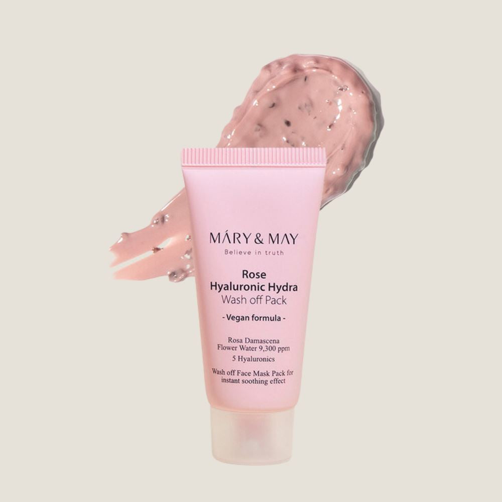 Mary&amp;May - Pink Hydrating Mask with Hyaluronic Acid Mini [30 g]