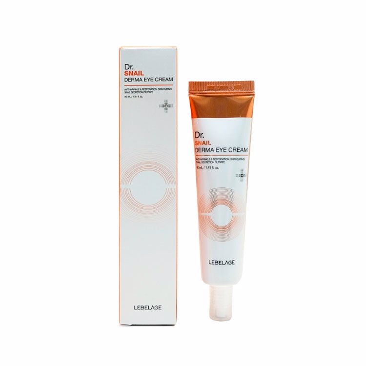 LEBELAGE - Dr. Snail Derma Eye Cream [40ml] - Derma oční krém s hlemýždím extraktem [40ml]