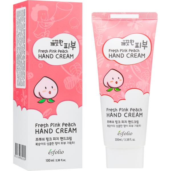 esfolio - Pure Skin hand cream with fresh pink peach scent 100 ml