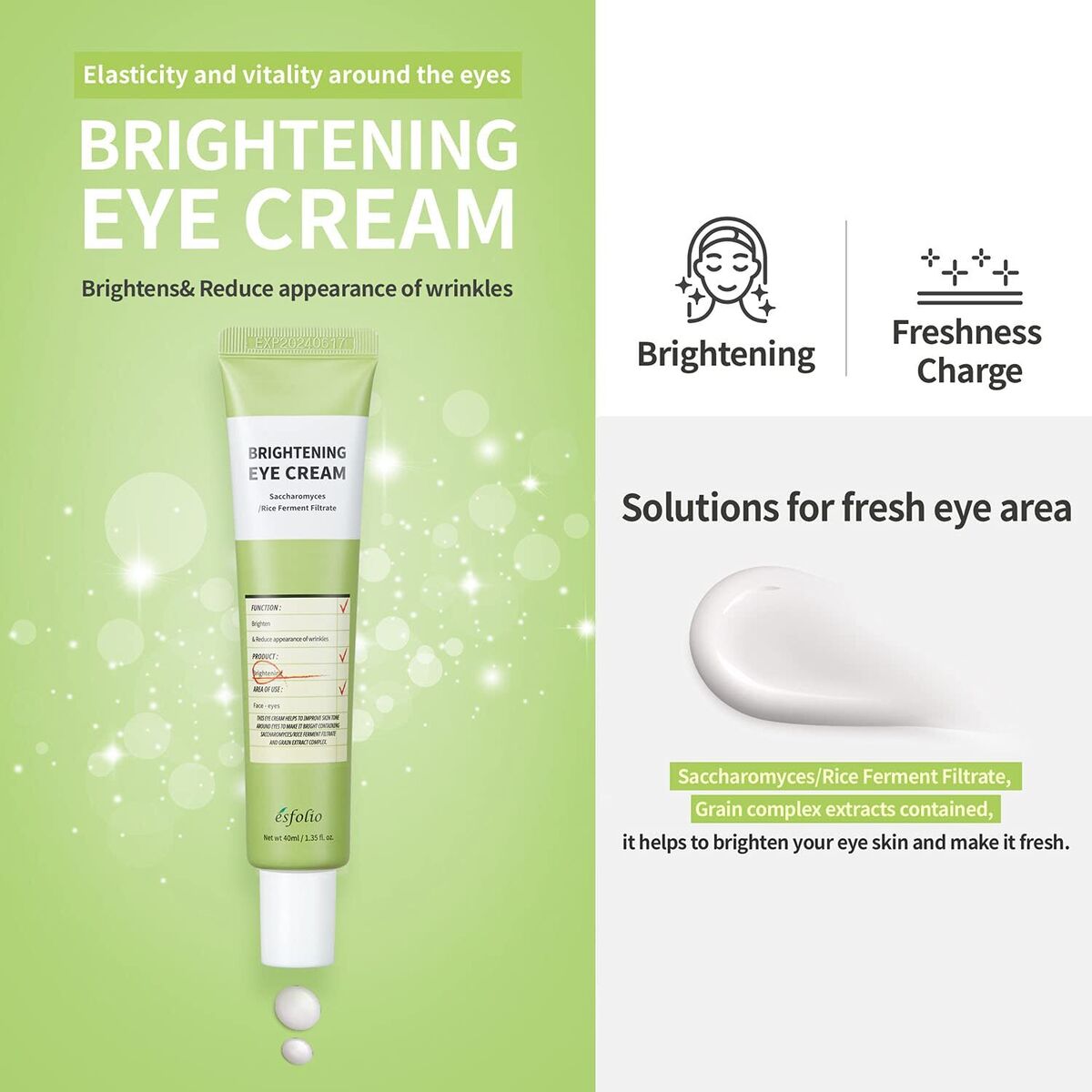 Esfolio - Brightening Eye Cream - Brightening eye cream - 40 ml