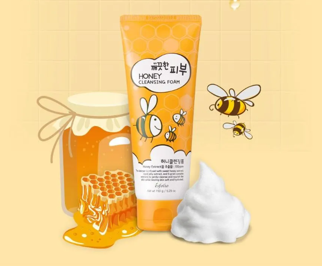 ESFOLIO Pure Skin Honey Cleansing Foam (150 ml)