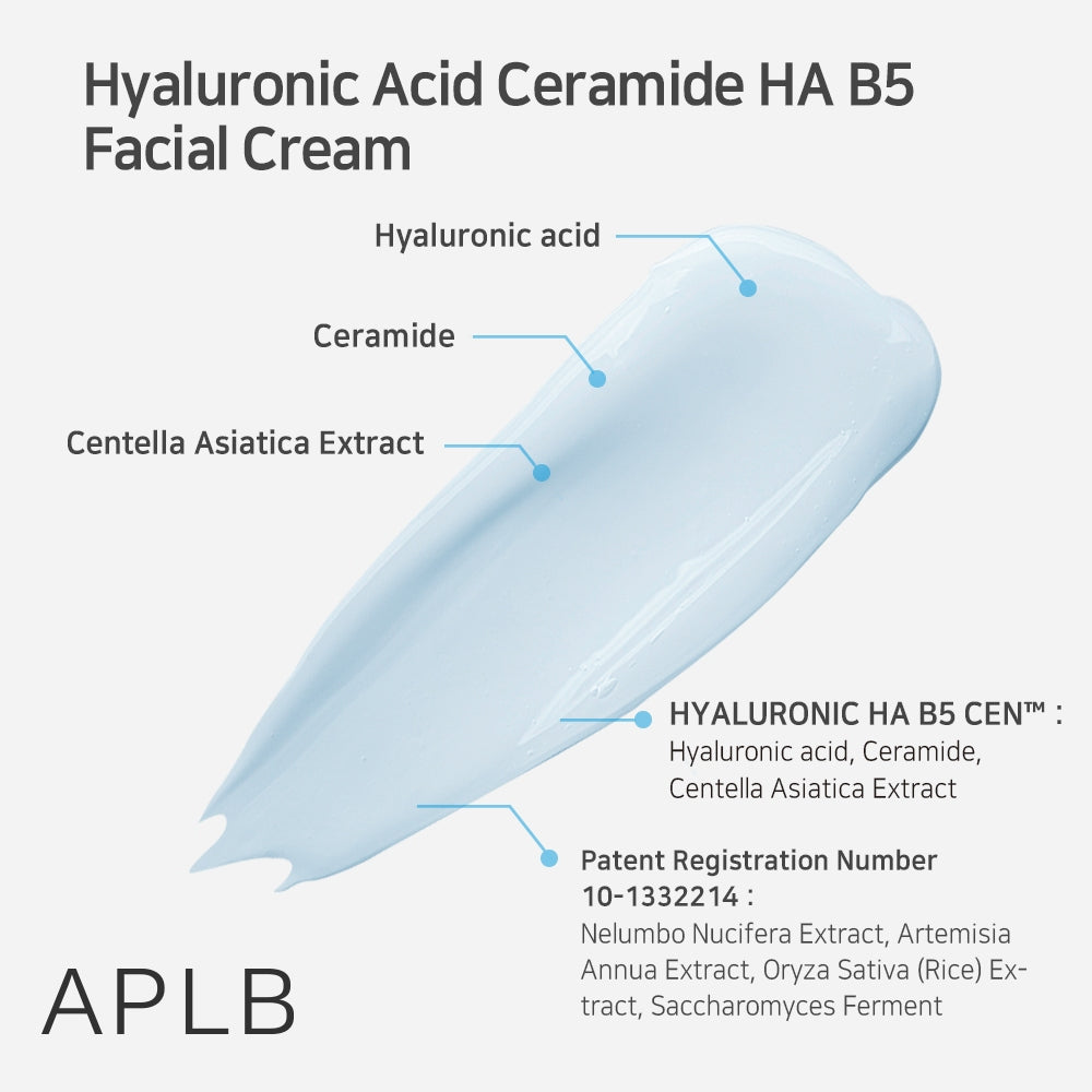 APLB - Skin cream with hyaluronic acid, ceramides and vitamin B5 - 55g